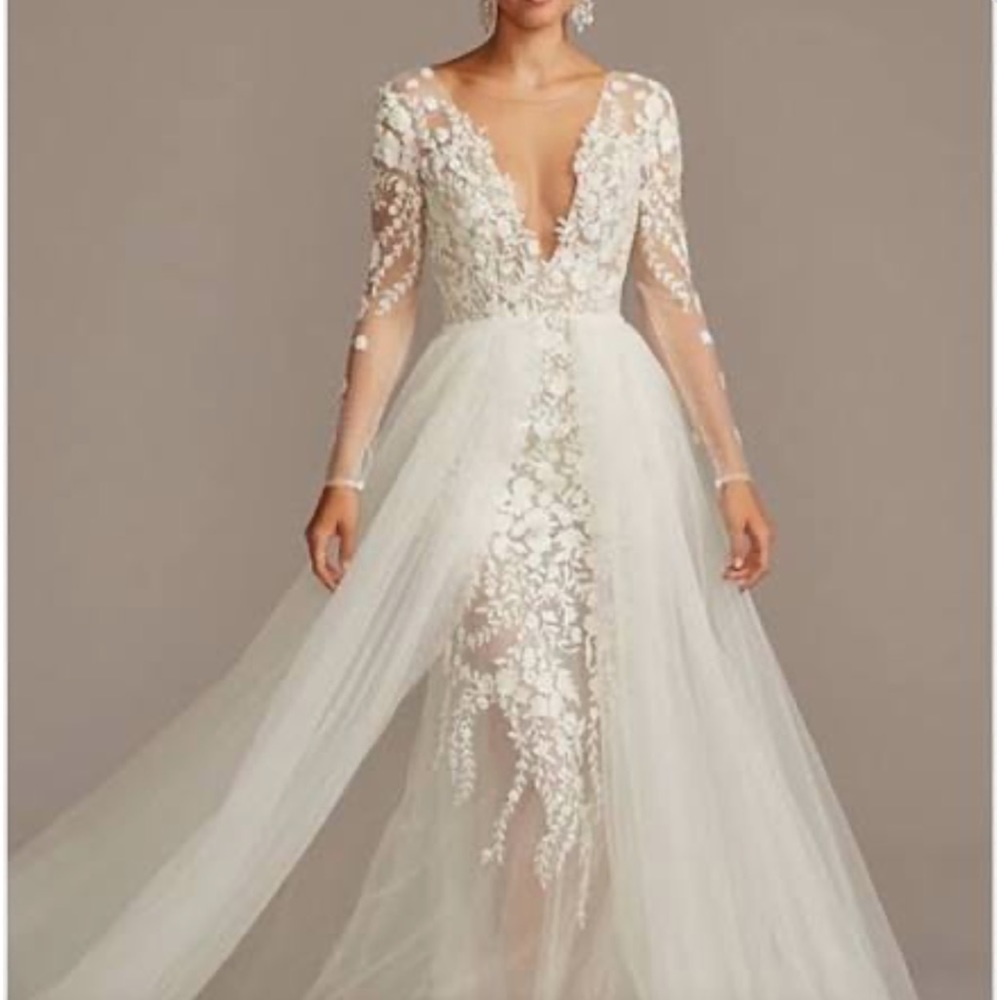 Galina Signature Wedding Gown with detachable skirt